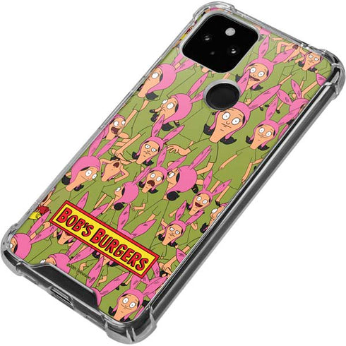 Bobs Burgers Louise Belcher Google Pixel 5 Clear Case